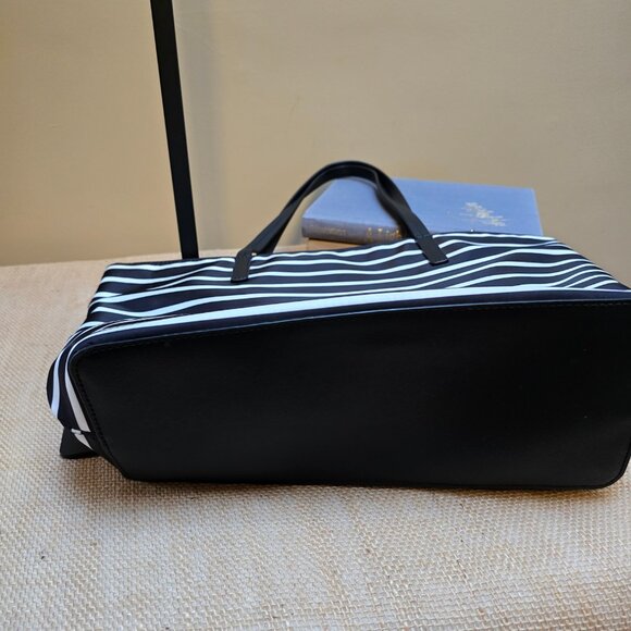 EUC KATE SPADE Hayden Saling Stripe Medium Nylon Tote/Shoulder Bag - Picture 5 of 5